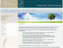 Tablet Screenshot of integrated-telemarketing.co.uk